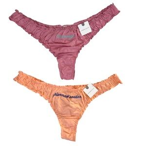 ANTHROPOLOGIE➕BUNDLE OF 2 Pairs of Embroidered Thongs